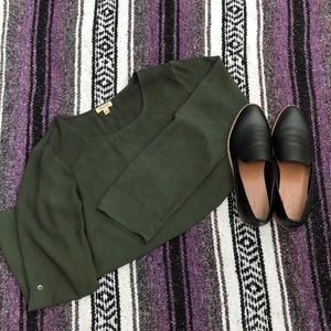 Olive green top
